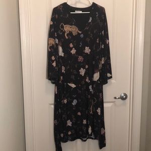 Printed Kimono Dress